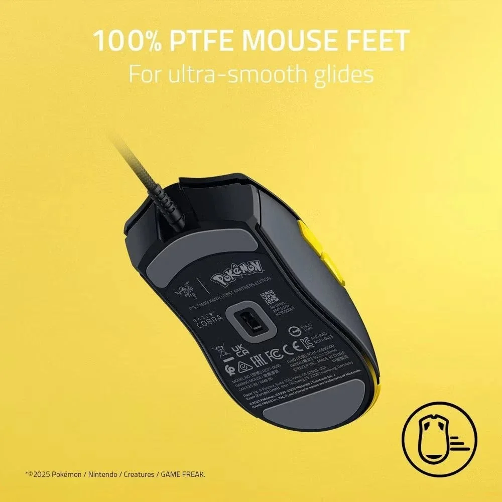 New! Razer Cobra Gaming Mouse Pokemon Kanto Starters Edition Customizable Gen-3